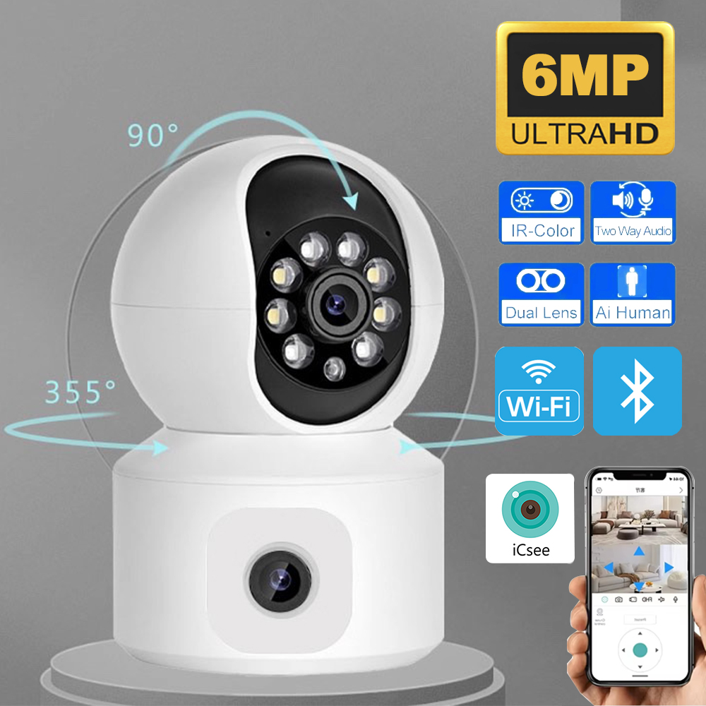 Eufy Camera E220 - 6MP ICSEE WiFi IP 카메라 듀얼