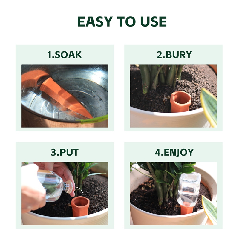 Self Watering Insert - 테라코타 물주기 스파이크, 와인병 물주기 스테이크,