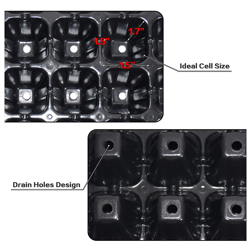 B84B-10 팩 씨앗 발아 트레이, 배수 구멍이 있는 - Propagation Tray 72 리뷰 및 가격